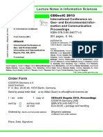 CEGeoIC2013 Proceedings Order Form and Index