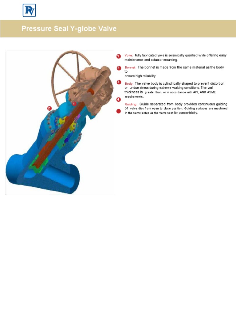Pressure Seal Valve Intro | PDF