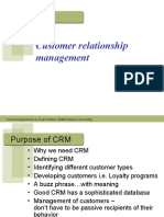 Customer relationship management