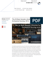 The 30 Best Sample Libraries For Orchestral Scoring - 2016 - Studio One Expert