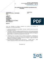 Acta primera audiencia reparación integral