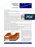 Aluminium Etching: Concentrations