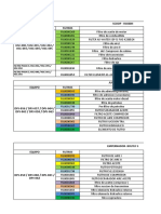 Relacion de Filtros de Los Equipos El Porvenir