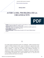 Georgy Lukacs (1923) - El Problema de La Organización