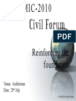 SEI Civil Forum 2010 Reinforcing Foundations