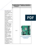 Arquitectura Del Computador A Ensamblar Y Configurar Hardware Seleccionado (Descripción Técnica) Fabricante Del Hardware Imagen Del Dispositivo