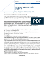 Wytyczne ESC Dotyczace Rozpoznawania I Leczenia Omdlen (2018) PDF