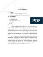 Modul V - Procedure PDF