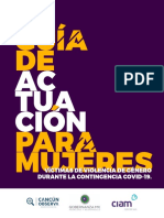 Guía de Actuación para Mujeres Víctimas de Violencia de Género Durante La Contingencia COVID-19.