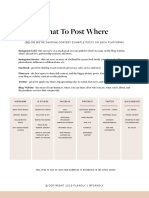 What To Post Where Downloadable by ©PLANOLY 2019 2 PDF