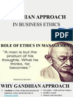 Gandhian Approach: in Business Ethics
