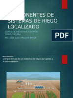 Componentes de Sistemas de Riego Localiz