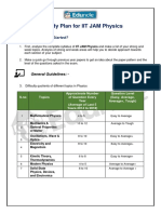 Study Plan For IIT JAM Physics PDF