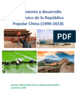 Crecimiento y Desarrollo Económico de La República Popular China (1990-2018)