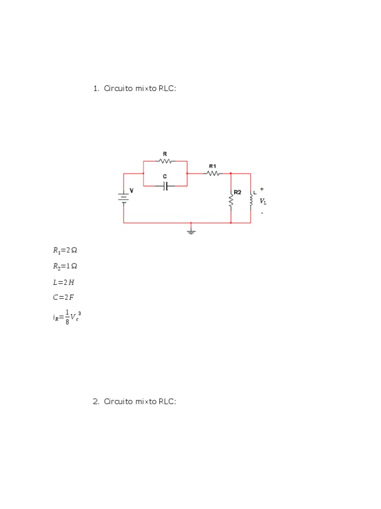 RLC Mixed Circuit Configurations | PDF