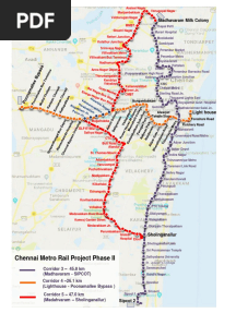 Chennai Metro Phase 2map PDF