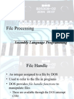 File Processing: Assembly Language Programming