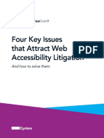 Four Key Issues That Attract Web Accessibility Litigation: and How To Solve Them