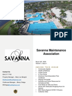 Savanna Maintenance Newsletter Updates