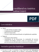 La década neoliberal en América Latina (1990) y sus consecuencias