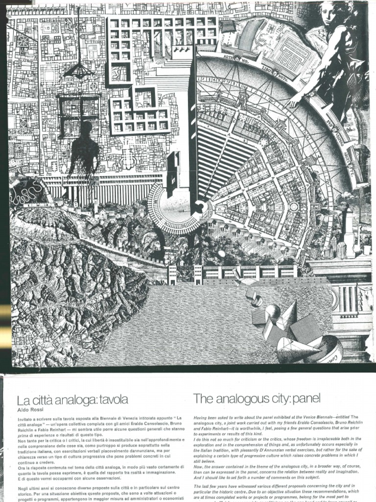 Rossi Aldo 1976 The Analogous City Panel | PDF