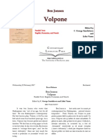 Ben Jonson. Volpone Eng-Rom-Fr. CLP 2017 PDF