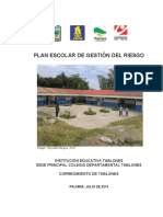 Presentacion Plan de Gestion de Riesgo Tablones