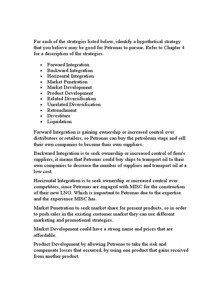 Strategic Management Assignment | PDF