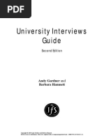 GuidetoUniversityInterviews PDF