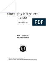 GuidetoUniversityInterviews PDF