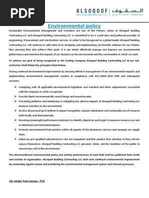 Environmental policy