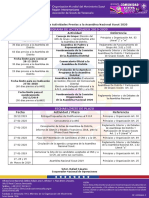 Cronograma Oficial Actividades Previas A La Asamblea Nacional 2020 PDF