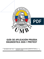 Guía de Aplicación Prueba Pretest 2020-1 Virtual PDF