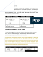 Program Linier