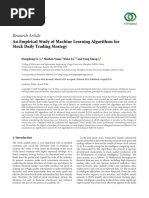 Research Article: An Empirical Study of Machine Learning Algorithms For Stock Daily Trading Strategy