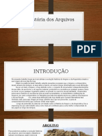 História Dos Arquivos