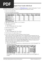 Compute Your Grades With Excel: AVERAGE Function