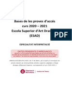 Bases Proves Acces Intepretacio 20 21 Pendent Dates Sensemarca PDF