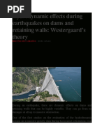 Hydrodynamic Effects During Earthquakes On Dams and Retaining Walls