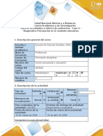 Guía de Actividades y Rúbrica de Evaluación-Fase 3 - Diagnóstico Psicosocial en El Contexto Educativo