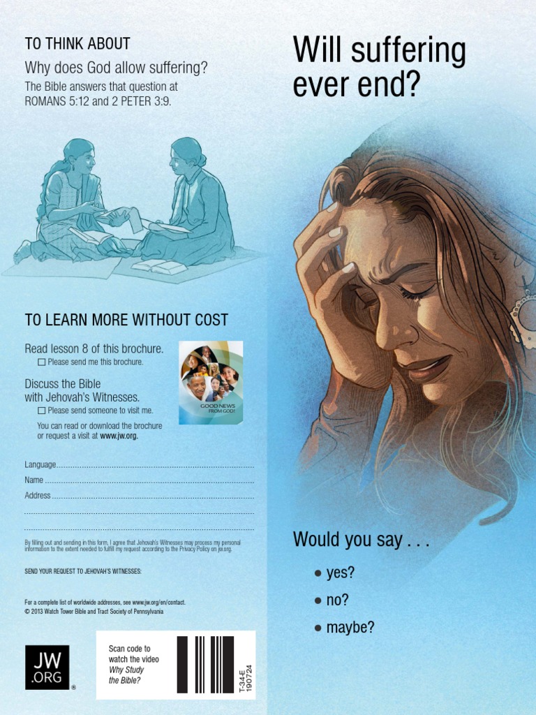 Will Suffering Ever End?: To Think About Why Does God Allow Suffering ...