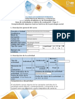 Guía de actividades y rúbrica de evaluación - Fase 2 - Comprendiendo algunos marcos teóricos de la psicología social (1).docx