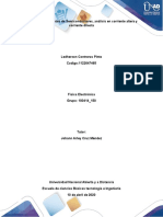 Unidad 2 - Fundamentos de Semiconductores, Análisis en Corriente Altera y Corriente Directa.