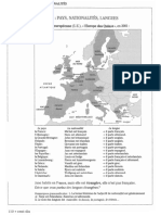 Exercices - Les Nationalités