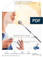 Curso de Oratória Passo A Passo - Unifor - Educação Continuada