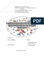 Farmacos Que Afectan El Sistema Digestivo y El Sistema Hematopoyetico PDF