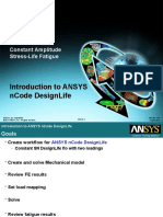 Introduction To Ansys Ncode Designlife: Workshop 3 Constant Amplitude Stress-Life Fatigue