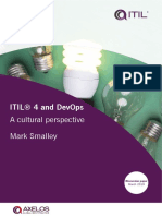 Itil® 4 and Devops: A Cultural Perspective Mark Smalley