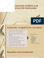 Evaluación Auténtica en Educación Parvularia 1