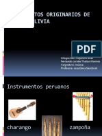Instrumentos Originarios de Perú y Bolivia
